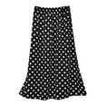 thumbnail image 1 of yillto Women's Long Skirts Elastic High Waisted Flowy Pleated Summer Causal Polka Dot Skirt for Women, 1 of 2
