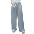 thumbnail image 1 of yillto Women's Lounge Pants Lightweight Comfy Pjs Pant Wide Leg High Waist Loose Trousers with Pockets, 1 of 3