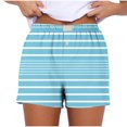 thumbnail image 1 of yillto Women's Lounge Shorts Cute Soft Elastic Waist Striped Pajama Bottoms Boxer Shorts Sleepwear, 1 of 5