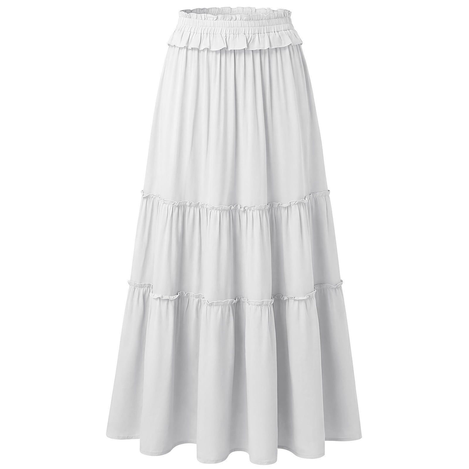 Herlipto＊High-Waist Tiered Long Skirt High-Waist Tiered Long Skirt（スカート）｜Her lip to（ハーリップ