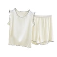thumbnail image 1 of yillto Women's Pajamas Sets Sleeveless Tank Top and Sleepwear Loose Shorts 2 Piece Lounge Pjs Set, 1 of 3