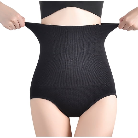 yillto Women's Plus Size Underwear Shapewear High Waist Full Coverage Briefs Ladies Slim Panties
