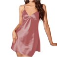 thumbnail image 1 of yillto Women's Satin Nightdress Spaghetti Strap Silky Cami Nightgowns Sleeveless Comfy Loungewear, 1 of 5