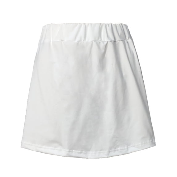 yillto Women's Shirt Extender Layering Short Skirts Elastic Waist Solid Color Underskirt Shirts for Women Girl