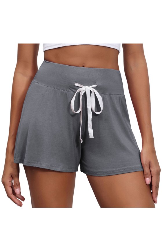 Women's Shorts Wide Leg Loose Loungewear Bottoms High Waist Casual Summer Short Sweatpants