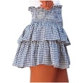 thumbnail image 1 of yillto Women's Smock Skirt Plaid High Waisted Ruffle Short Skirts Tiered Layered Flowy Mini Skirts, 1 of 5