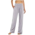 thumbnail image 1 of yillto Women's Yoga Pants 2024 Stretch High Waist Sports Pants Casual Comfy Jogger Pants, 1 of 6