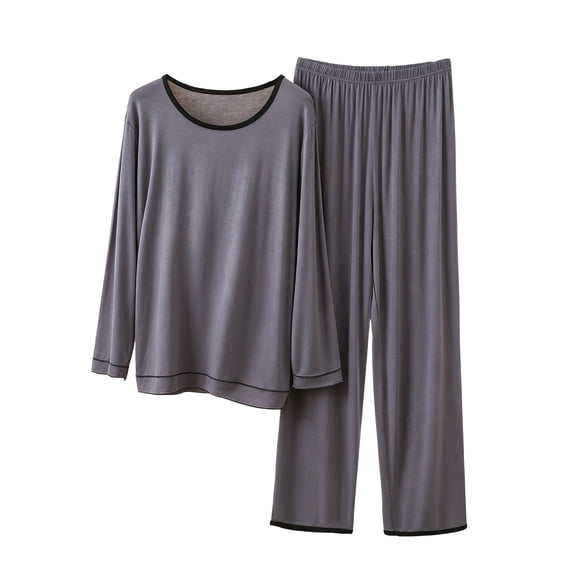 yillto Womens 2 Piece Pajama Set Long Sleeve Pajamas Top and Pants Crew Neck Pjs Set Soft Sleepwear Loungewear