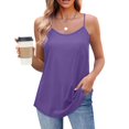 thumbnail image 1 of yillto Womens Cami Tops Loose Sleeveless Spaghetti Strap Tank Top Summer Casual Soft Flowy Basic Top, 1 of 6