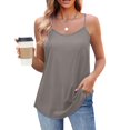 thumbnail image 1 of yillto Womens Cami Tops Loose Sleeveless Spaghetti Strap Tank Top Summer Casual Soft Flowy Basic Top, 1 of 6
