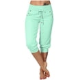 thumbnail image 1 of yillto Womens Capri Pants Summer Sweatpants Workout Hiking Capris Comfy Causal Joggers with Pockets, 1 of 7