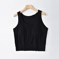 thumbnail image 1 of yillto Womens Crop Tank Tops with Bra Loose Round Neck Sleeveless Comfy Shirts Summer Casual Tee, 1 of 6