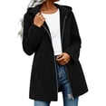 thumbnail image 1 of yillto Womens Fleece Jackets Full Zip up Sherpa Fuzzy Warm Coats Baggy Hooded Jacket for Fall Winter, 1 of 6