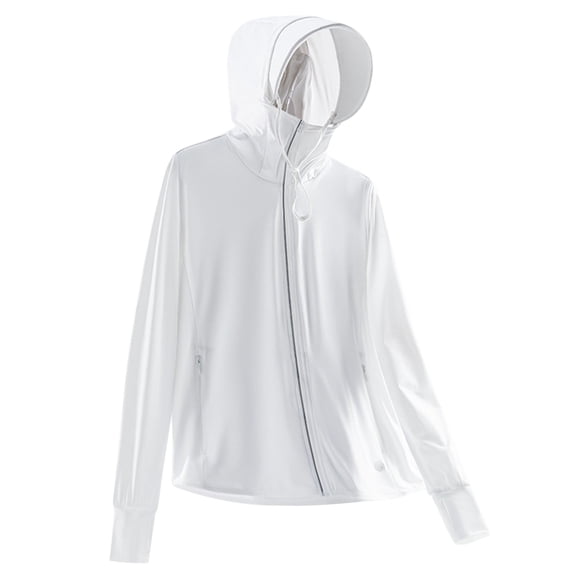 yillto Womens Hoodie Jacket Lightweight Zip up Long Sleeve Summer Shirt with Pockets for Running Hiking