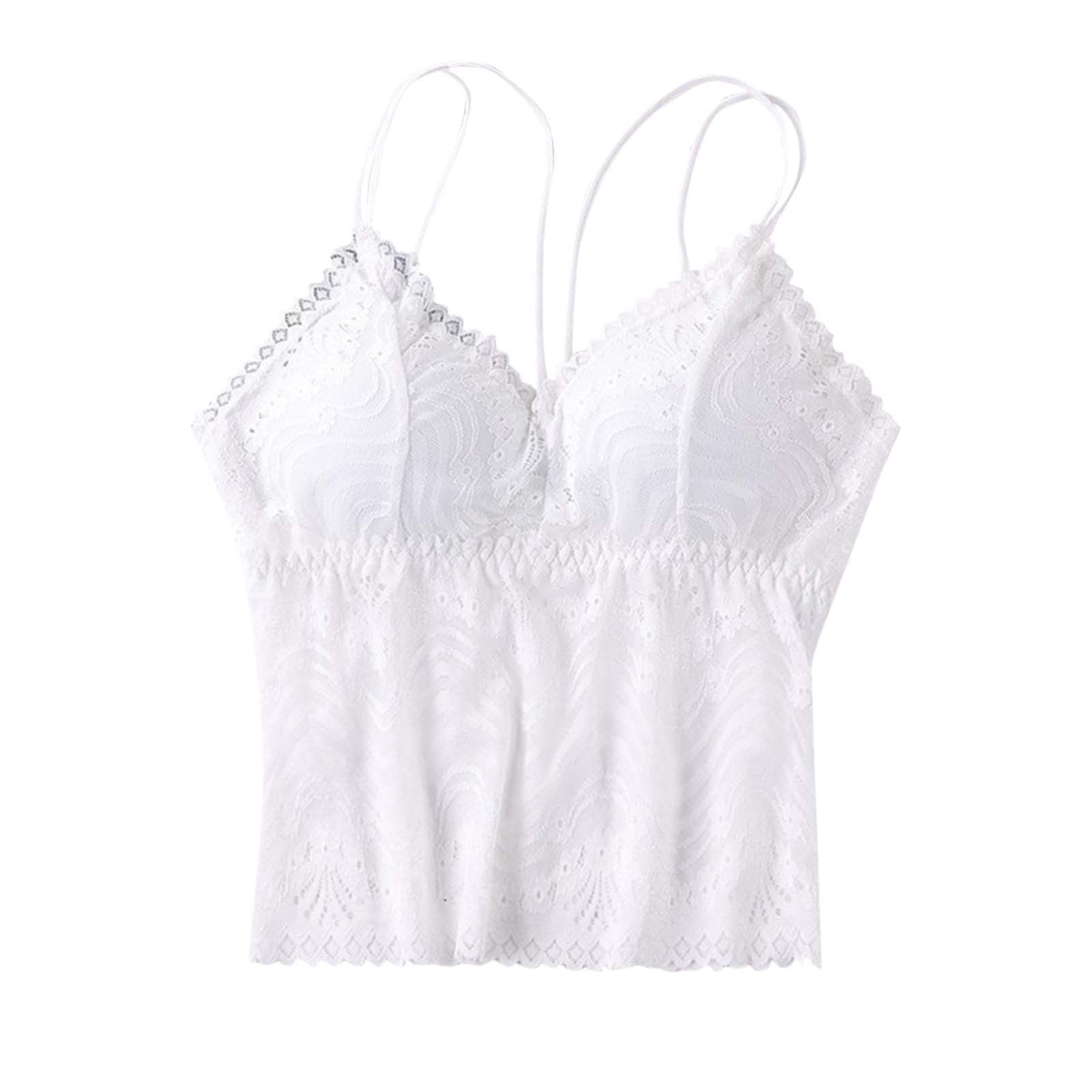 yillto Womens Lace Camisole Tops Ruched Tank Going out Spaghetti Strap ...
