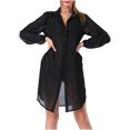 thumbnail image 1 of yillto Womens Lace Cover up Summer Swimsuit Suit Cardigan Beach Long Sleeve Dress Protection Bikini Coverups, 1 of 7