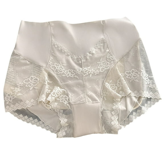 yillto Womens Lace Panties Full Coverage High Waist Briefs Lightweight Breathable Comfy Underpants
