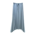 thumbnail image 1 of yillto Womens Lounge Maxi Skirts High Elastic Waist Pleated Soft Comfy Loose Causal Flowy Long Skirt, 1 of 3