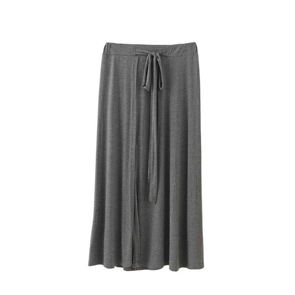 yillto Womens Lounge Skirt Stretchy Flowy Elastic Waist Maxi Skirts Dressy Casual for Work Soft Comfy