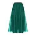 thumbnail image 1 of yillto Womens Maxi Skirt Mesh High Waist Layer Flowy Pleated Summer Long Skirts for Party Wedding, 1 of 6