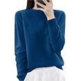 thumbnail image 1 of yillto Womens Mock Neck Sweater Soft Long Sleeve Warm Lightweight Undershirts Tops for Fall Winter, 1 of 7