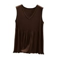 thumbnail image 1 of yillto Womens Pajamas Tank Sleeveless V Neck Loose Flowy Summer Basic Soft Comfy Loungewear Shirt, 1 of 7