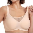 thumbnail image 1 of yillto Womens Plus Size Bra Seamless Comfy Full Coverage Bras Ladies No Underwire Push up Bralettes, 1 of 6