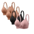 thumbnail image 1 of yillto Womens Plus Size Bralette Full Coverage Bralettes with Supportive Wireless Adjustable Straps Bras, 1 of 5