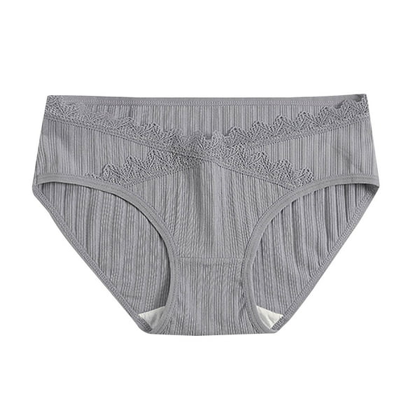 yillto Womens Plus Size Briefs Cotton Comfy Full Coverage Panties Ladies High Waist Underwear M-3XL