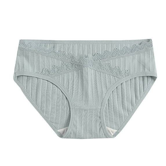 yillto Womens Plus Size Briefs Cotton Comfy Full Coverage Panties Ladies High Waist Underwear M-3XL