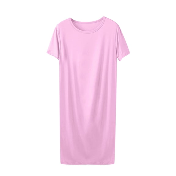 yillto Womens Plus Size Nightgown V Neck Loose Sleeveless Nightdress Sleepwear Comfy Soft Lounge Night Gowns