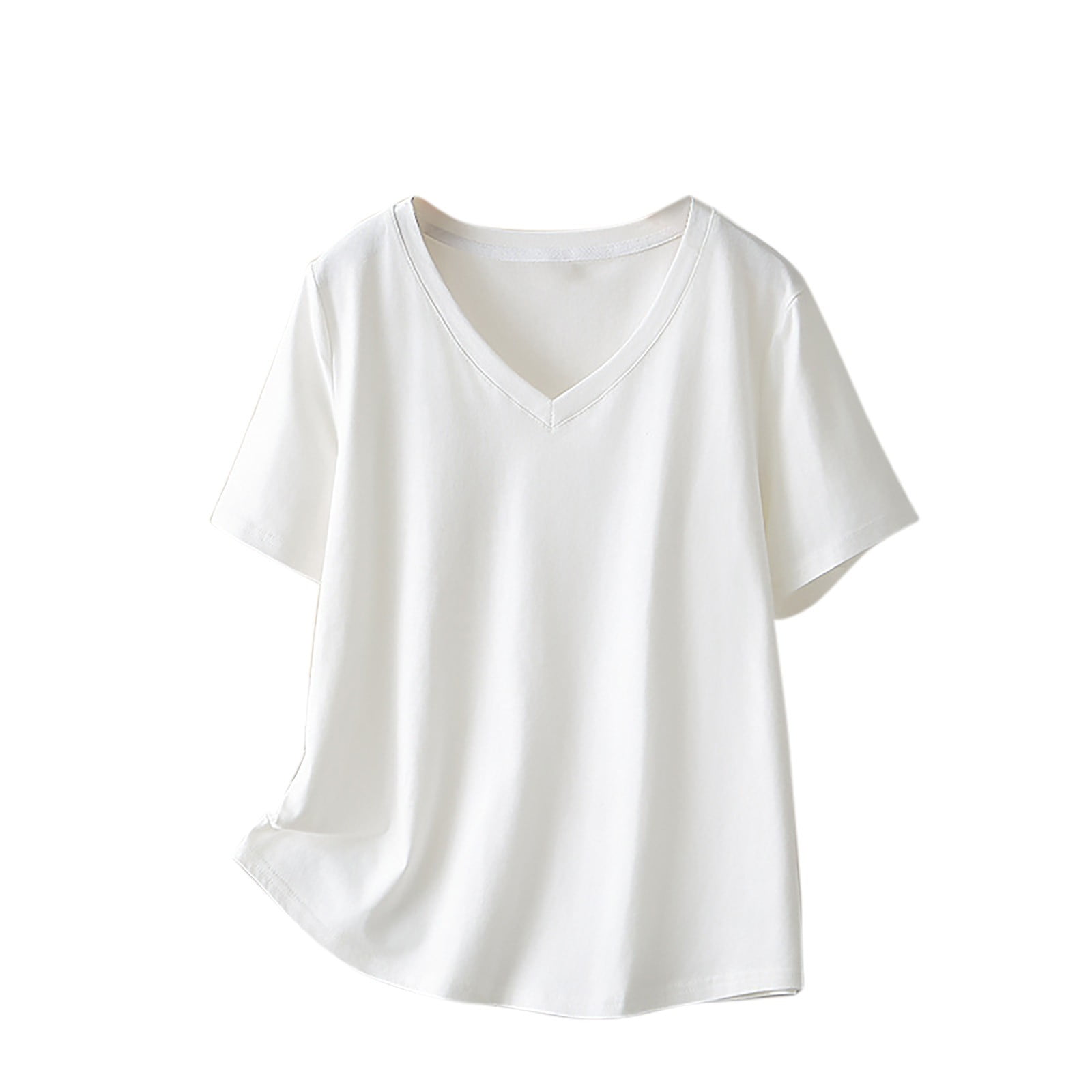 On The Plus Side - Cotton Short Sleeve Collar Shirt - Plus main image 1