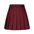 thumbnail image 1 of yillto Womens Plus Size Skirts Pleated High Waist A Lined Short Skirt for Girls School Uniform Causal Skirts, 1 of 7