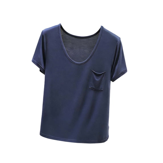 yillto Womens Plus Size Tops Soft Comfy Short Sleeve Sleepwear Shirts Scoop Neck Loose Lightweight Tshirts M-5XL