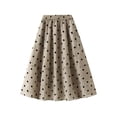 thumbnail image 1 of yillto Womens Polka Dot Skirts Flowy Mesh Elastic Waist Skirt 2025 Summer Trendy A Line Cute Long Skirt, 1 of 6