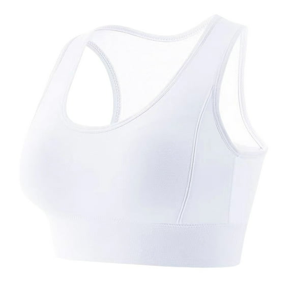 yillto Womens Racerback Sport Bra Running Workout Full Coverage Supportive Wireless Bras for Women