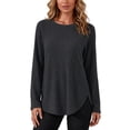 thumbnail image 1 of yillto Long Sleeve Shirts for Women Tunic Tops Loose Dressy Crew Neck Pullover Basic Lightweight Sweaters, 1 of 6