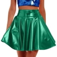 thumbnail image 1 of yillto Womens Skirts Sparkly High Waist Pleated Party Clubwear Mini Skirt Flared Skater for Women, 1 of 4
