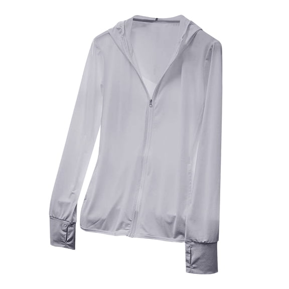 yillto Womens Sun Protection Jacket with Hoodie Zip up Long Sleeve Lightweight Summer Shirts with Pockets