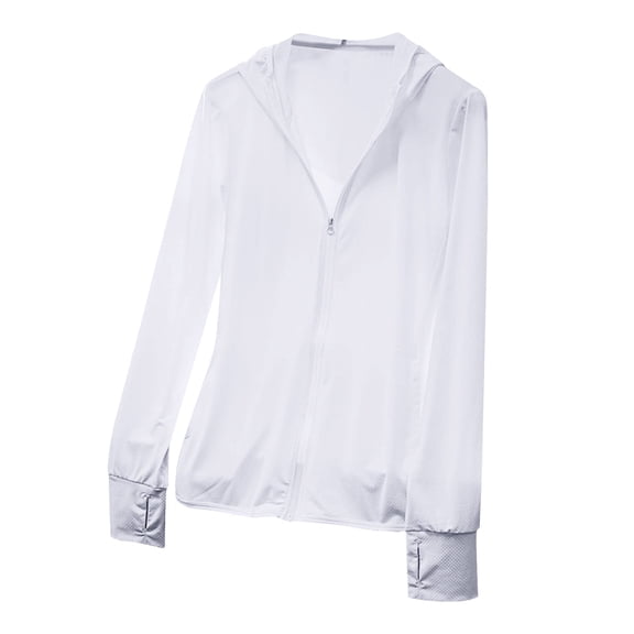 yillto Womens Sun Protection Jacket with Hoodie Zip up Long Sleeve Lightweight Summer Shirts with Pockets