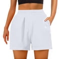 thumbnail image 1 of yillto Womens Sweat Shorts Casual Summer Elastic Waist Athletic Shorts Comfy Shorts with Pockets, 1 of 4