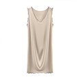 thumbnail image 1 of yillto Womens Tank Nightdress Sleeveless Loungewear Midi Nightgowns V Neck Sleepwear Loose Nightshirts, 1 of 3