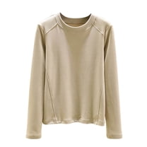 yillto Womens Thermal Mock Neck Tops Long Sleeve Warm Base Layer Fleece Undershirts for Cold Weather