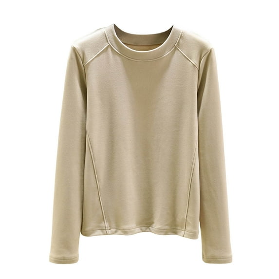 yillto Womens Thermal Mock Neck Tops Long Sleeve Warm Base Layer Fleece Undershirts for Cold Weather