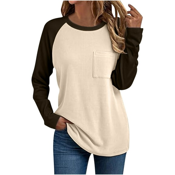 yillto Womens Tunic Tops with Leggings Long Sleeve Shirts Crew Neck Casual Tee Girls Cute Sweatshirt