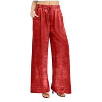 yillto Womens Wide Leg Pant High Waist Fashion Trendy Party Night out Loose Trousers Outfits for Clubwear