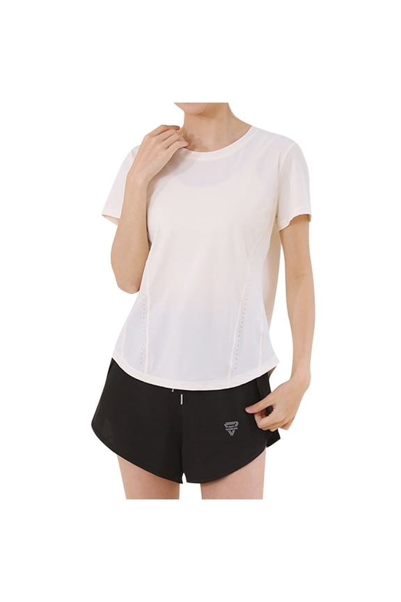 Womens Yoga Shirts Loose Short Sleeve Lightweight Breathable Workout Running Gym Athletic Tee