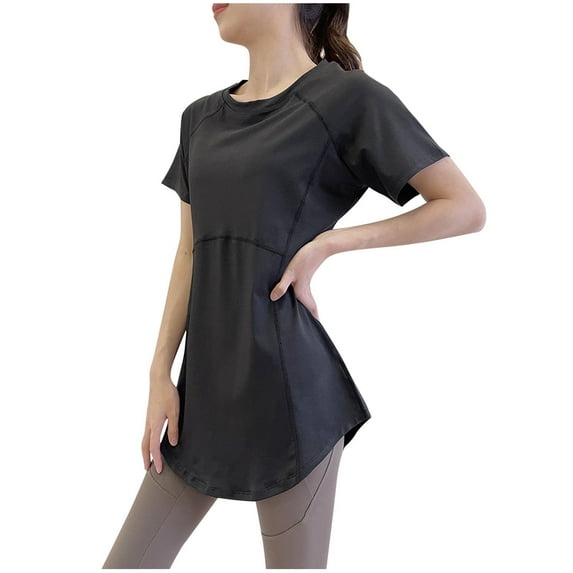 yillto Womens Yoga Shirts Loose Short Sleeve Lightweight Breathable Workout Running Gym Athletic Tee
