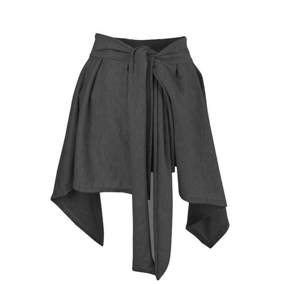 yillto Womens Yoga Skirts High Waist Adjustable Tie Irregular Hem Comfy Workout Athletic Short Skirt