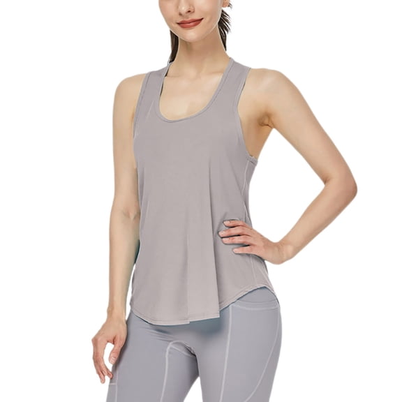 yillto Womens Yoga Tank Tops Athletic Racerback Sports Loose Sleeveless Shirts Running Gym Tanks Tee